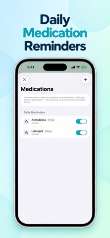 Minine Blood Pressure Tracker iPhone screenshot 4