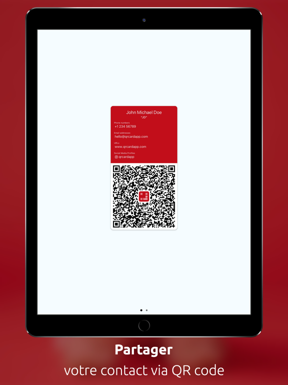 Screenshot #4 pour QRcard - carte de visite