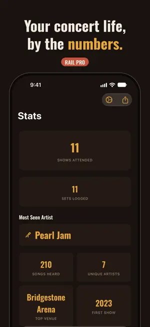 Rail: Concert Log & Setlist screenshot 4