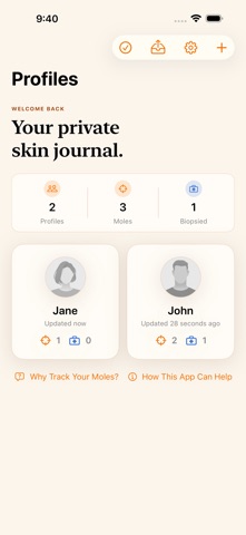 MoleJournal screenshot