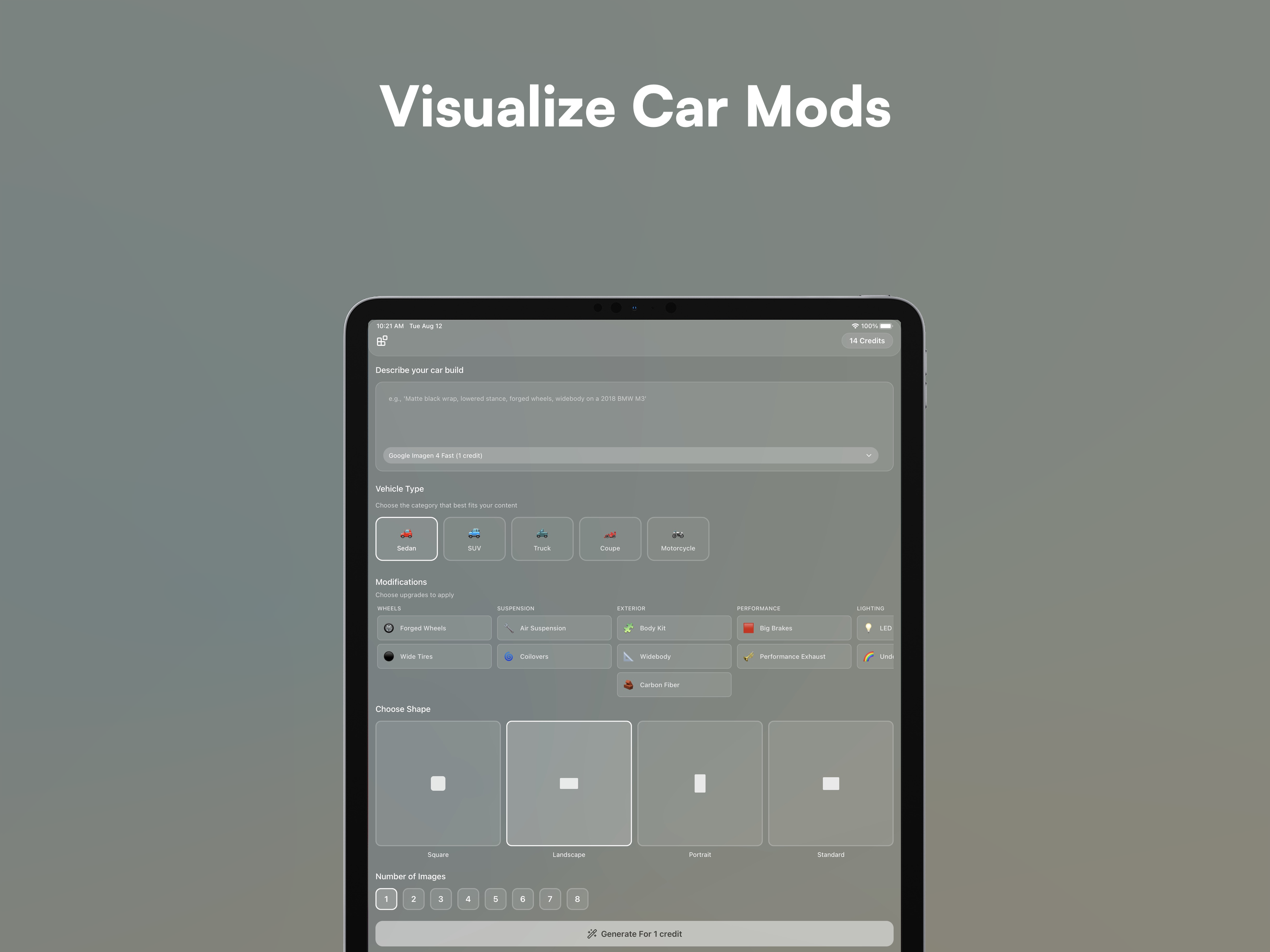 Modex - AI Car Modifier