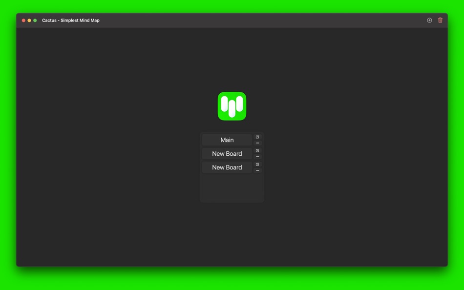 #5. Cactus - Simplest Mind Map (macOS) 由: Nurdogan Karaman