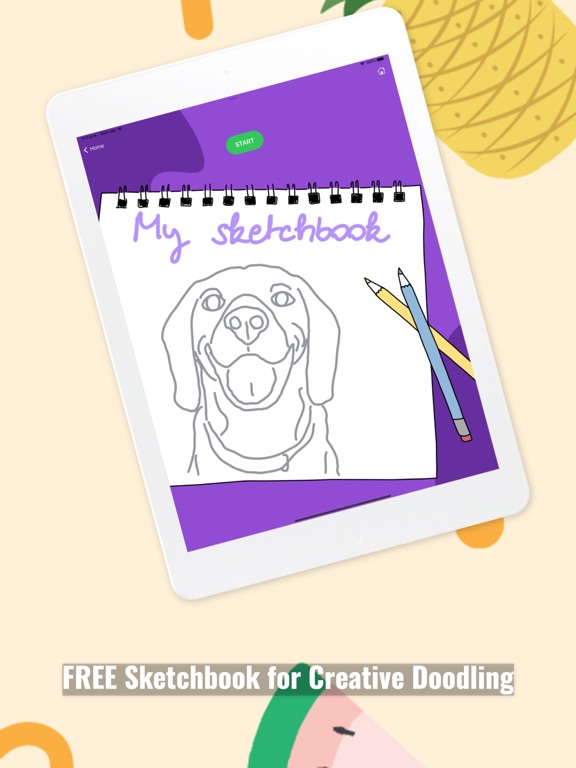 DrawBuddies fun sketchbook art iPad screenshot 4 - Entertainment app