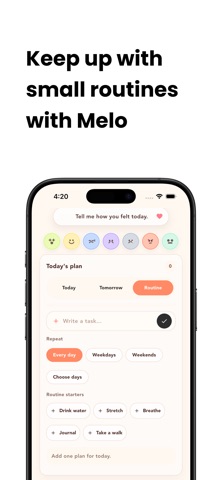 Melo: Mood Pet Journal Screenshot 2 of 7