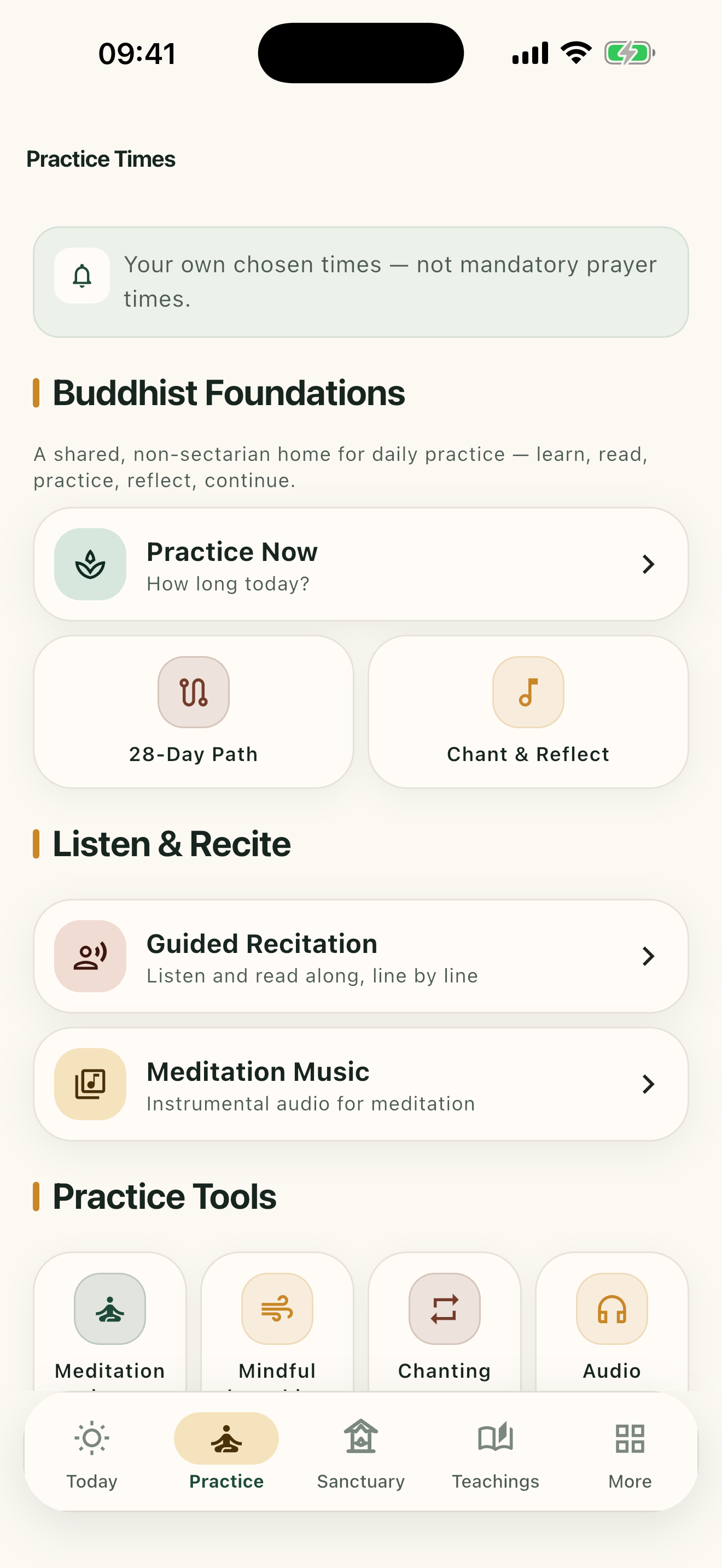 BodhiDaily: Buddhist Practice screenshot 2