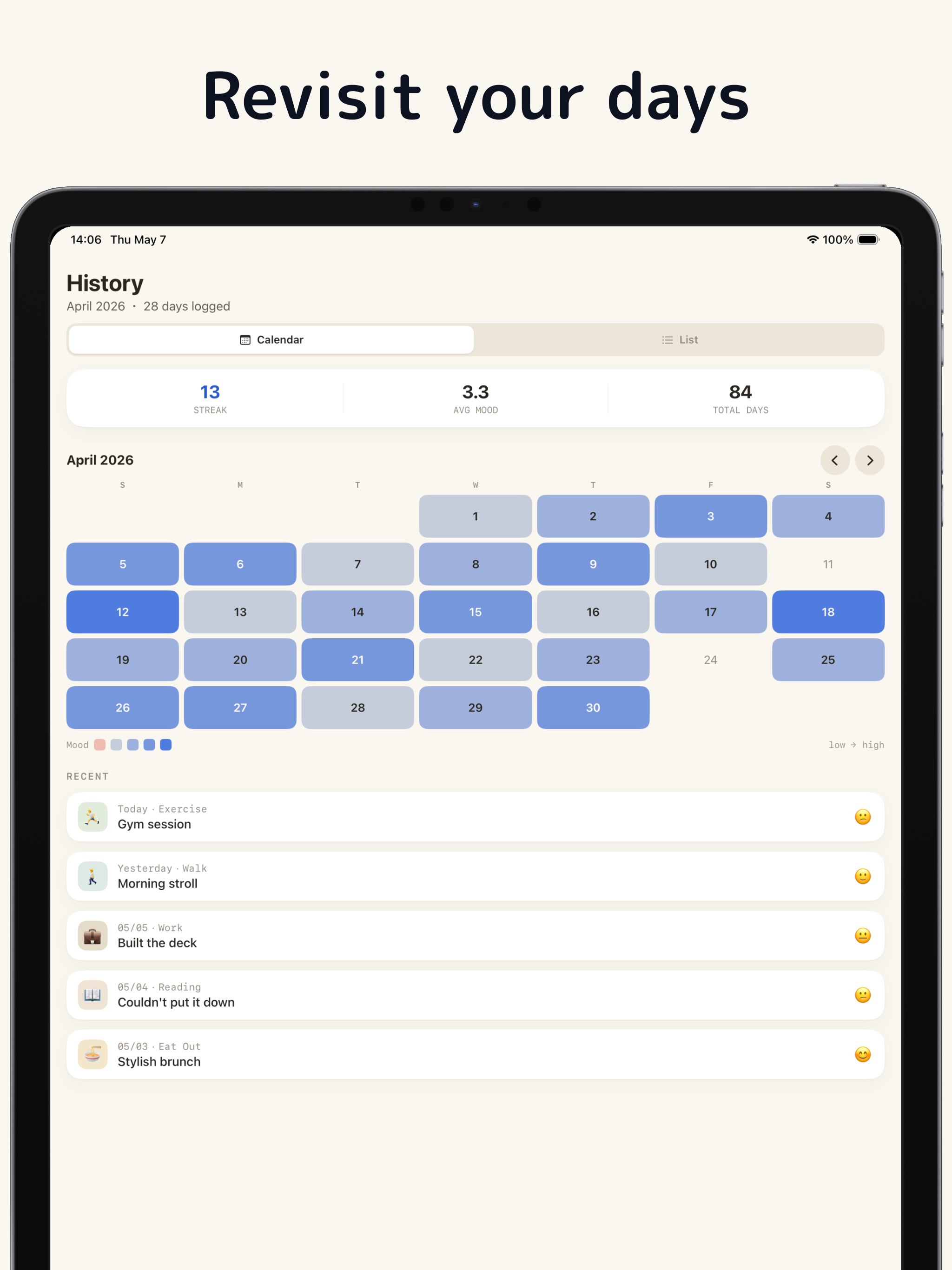 Hibi — Effortless daily