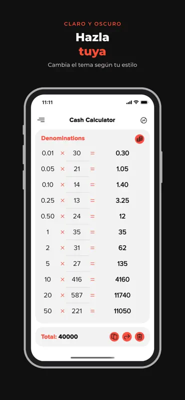 Calculadora de efectivo screenshot 5 of 5