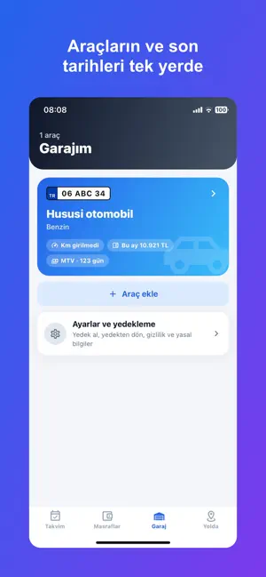 Araç Takvimi screenshot 1