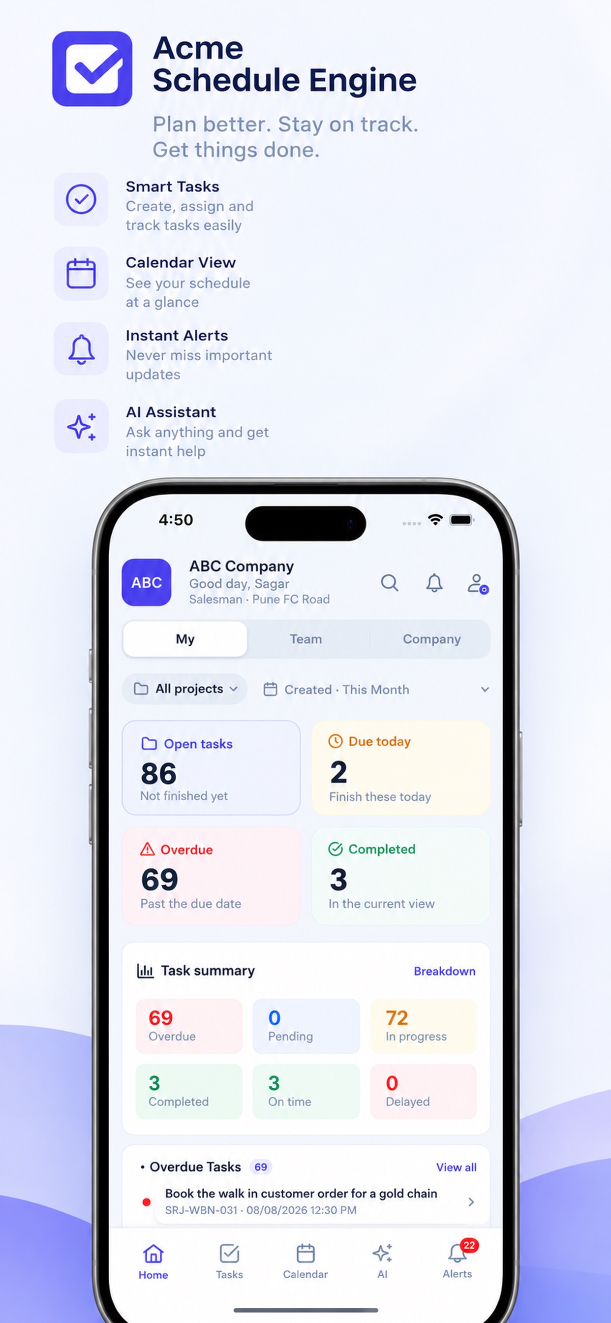 Screenshot 1 of Acme Schedule Engine