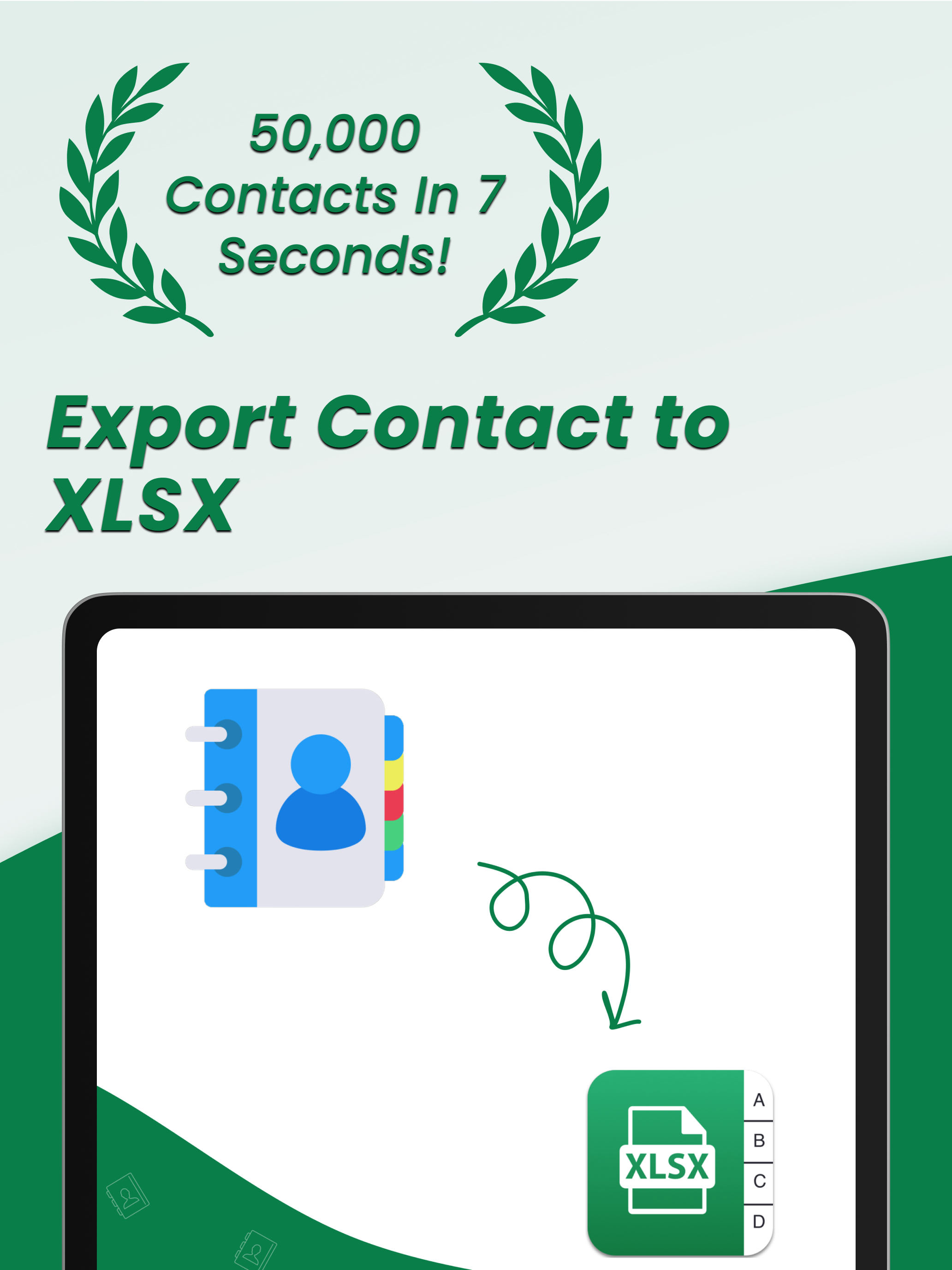 Contacts to XLSX - Excel Sheet