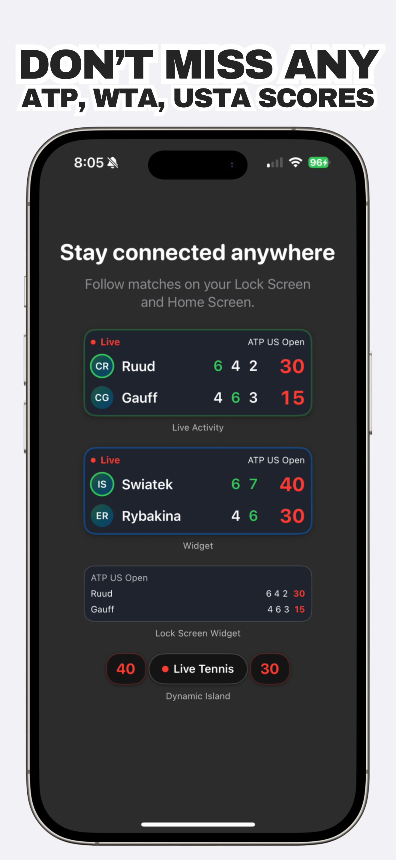 Tennis Scores 2025 screenshot 3