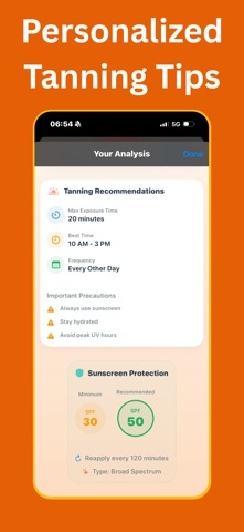 Tanning App: SunGlow screenshot