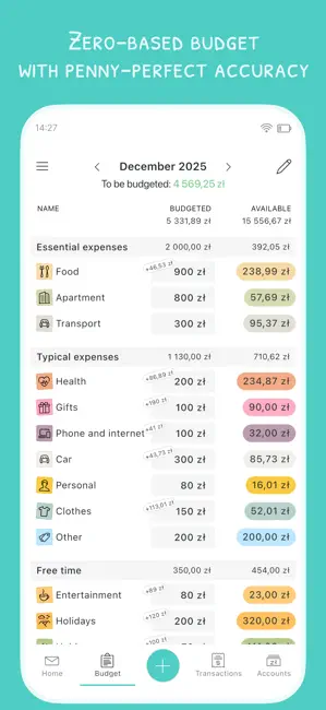 4grosze - Envelope Budgeting iPhone screenshot 2