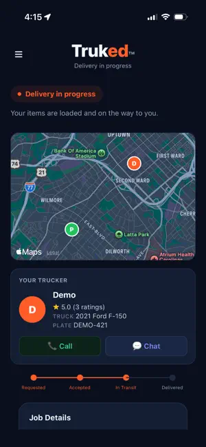 Truked: Pickup Truck Delivery screenshot 2