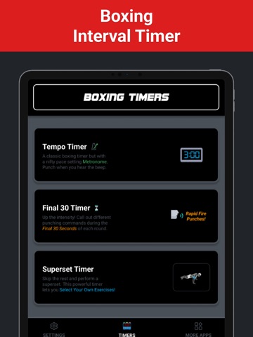 Pro Boxing Round Timer iPad screenshot