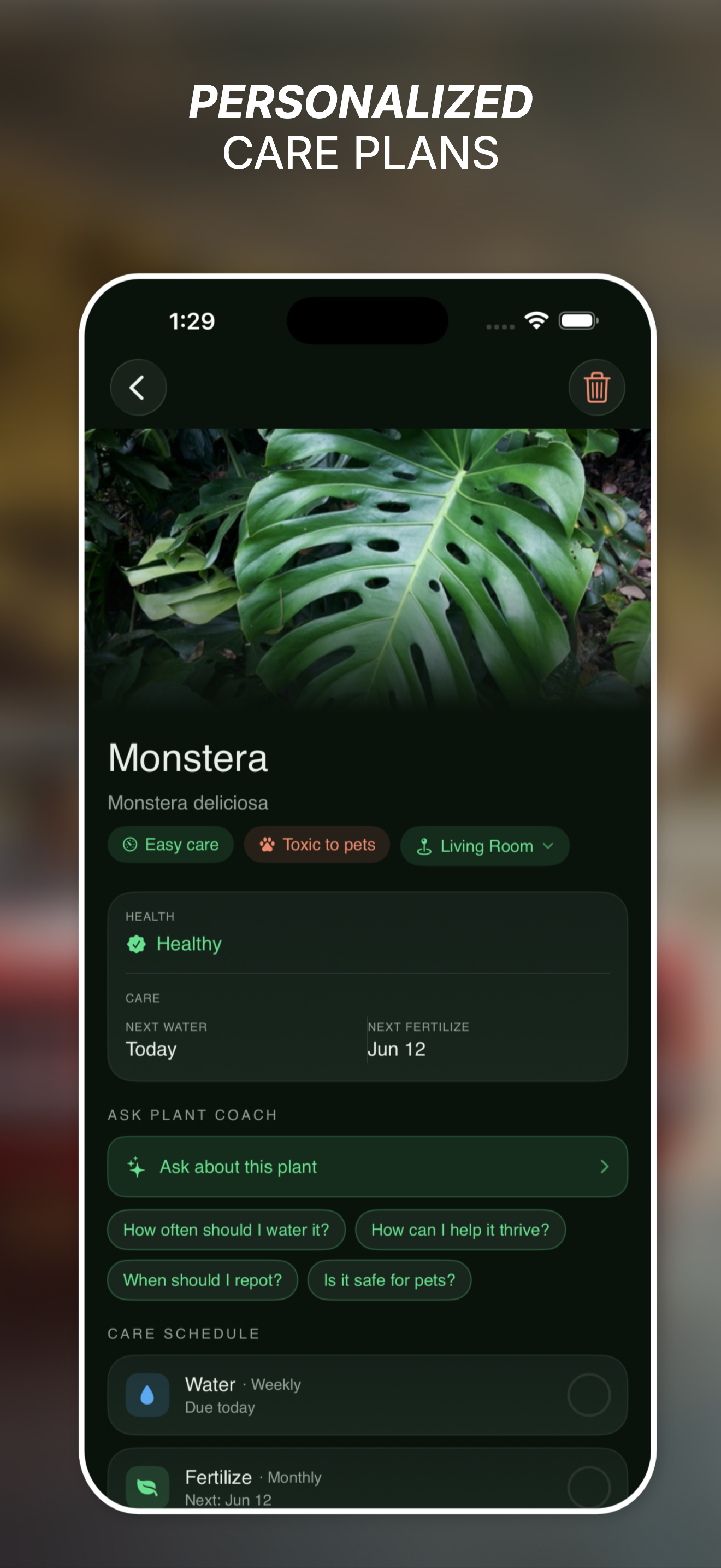 CareLeaf: Plant Care, Plant ID