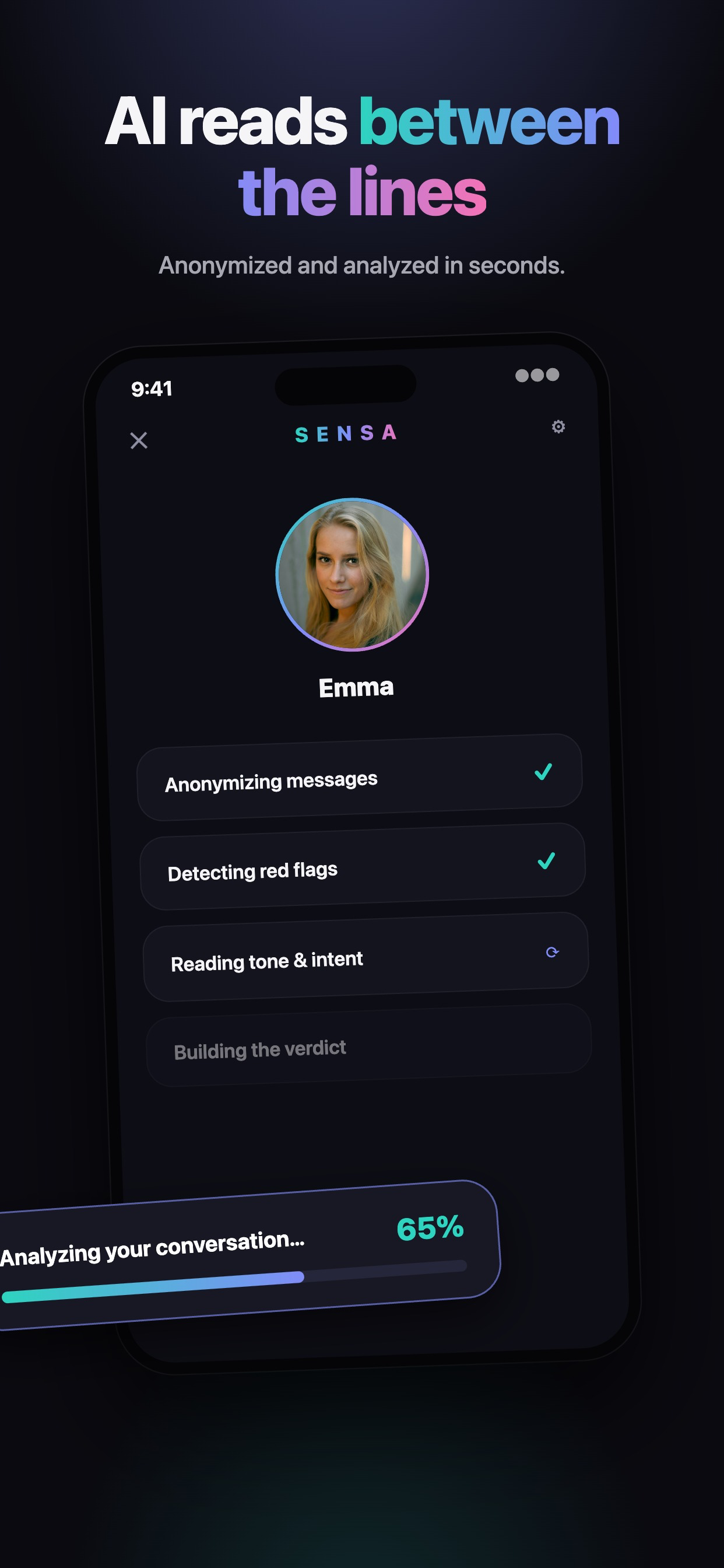 Sensa: Chat Wrapped, Analyzer screenshot 7