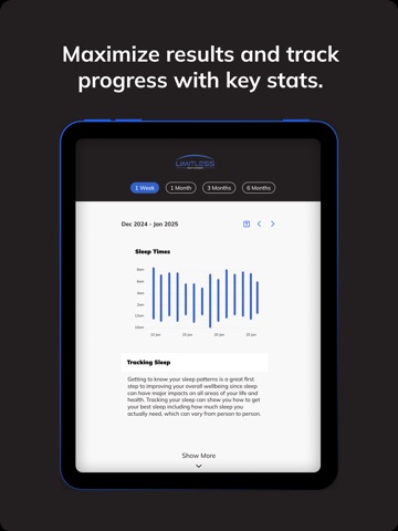 Limitless Health Movement iPad screenshot