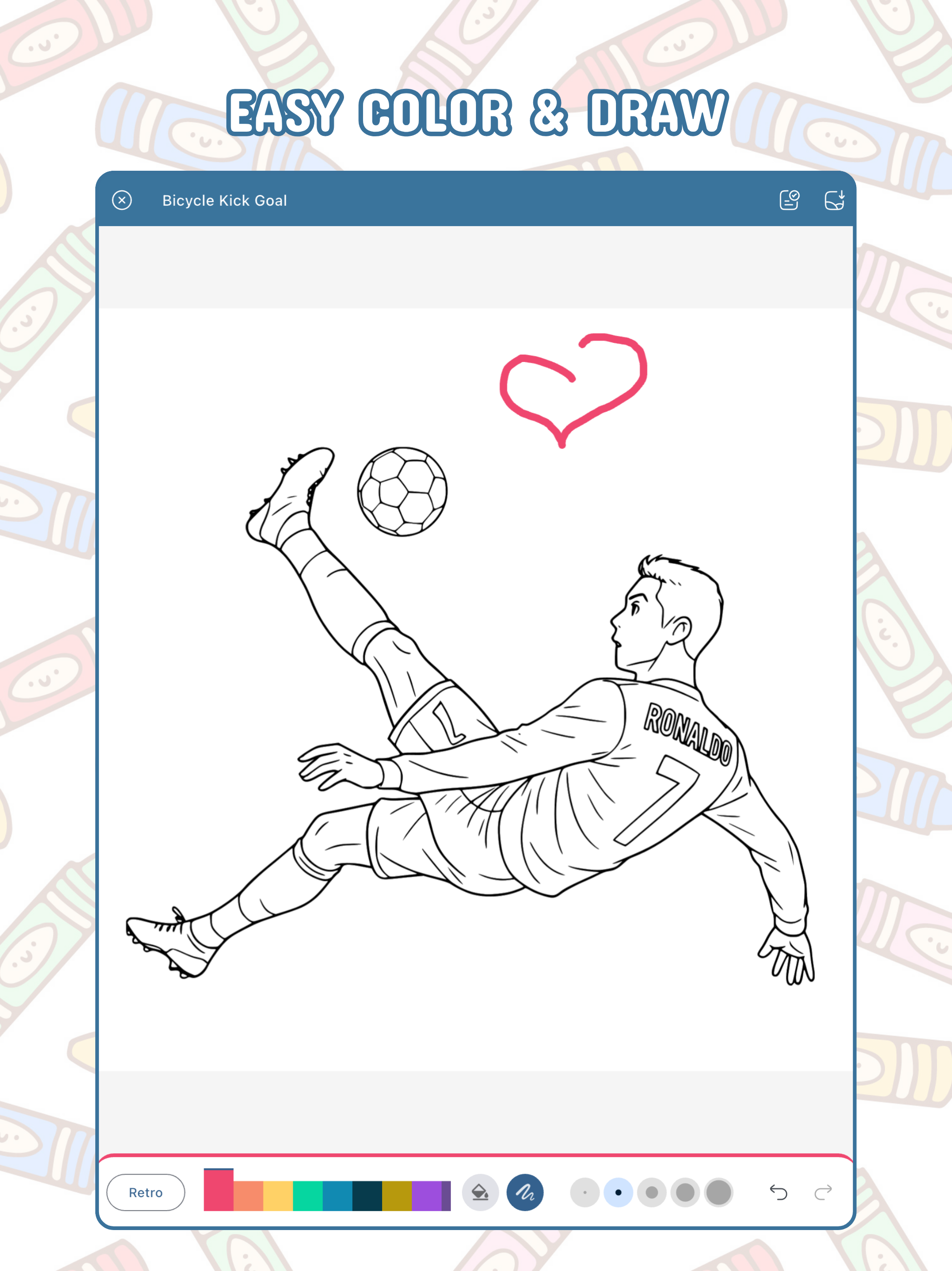 Football Coloring, Draw Soccer