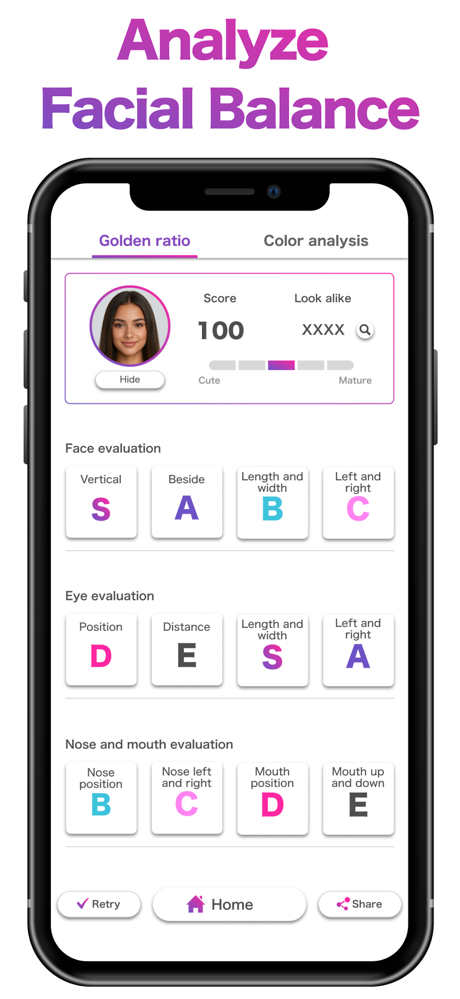 Face Balance Score : FaceScore screenshot 1