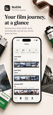 Roll36: Film Photo Organizer iPhone screenshot