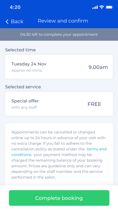 Bronze Salons Screenshot