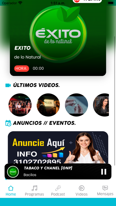 Exito de lo Natural Screenshot