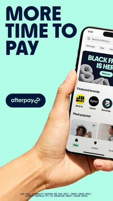 Afterpay. Buy now, pay it in 4 App Store preview screenshot 1
