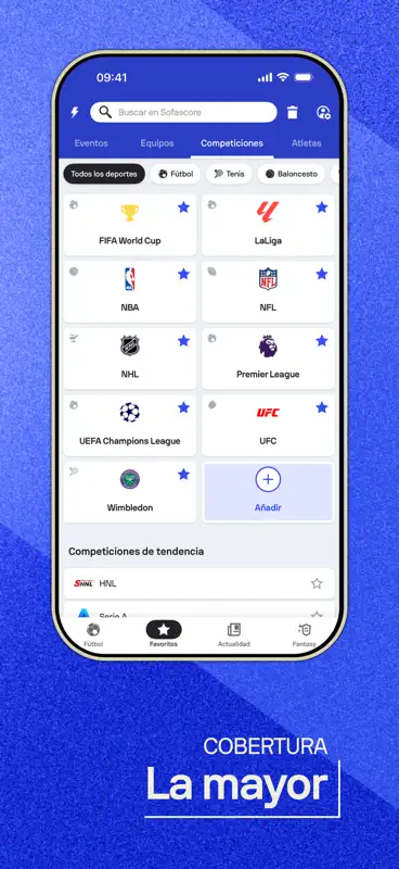 Sofascore: Mis marcadores screenshot 3 of 8
