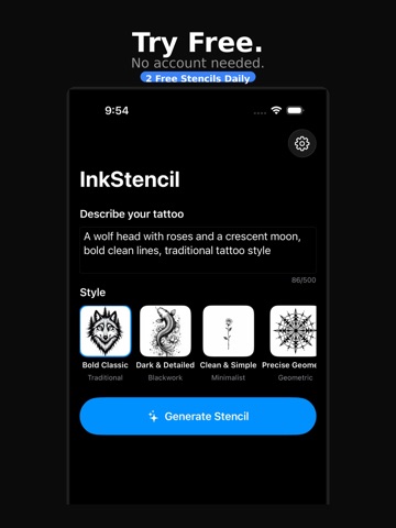 App screenshot