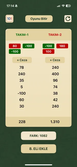 101 Tabelam screenshot 2