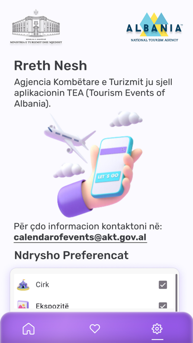 TEA Tourism Events of Albania Screenshot