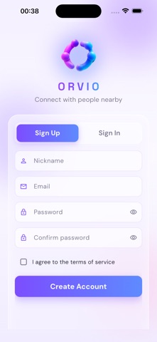 ORVIO iPhone screenshot