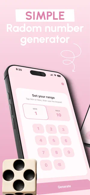 Pink Number Generator screenshot 1