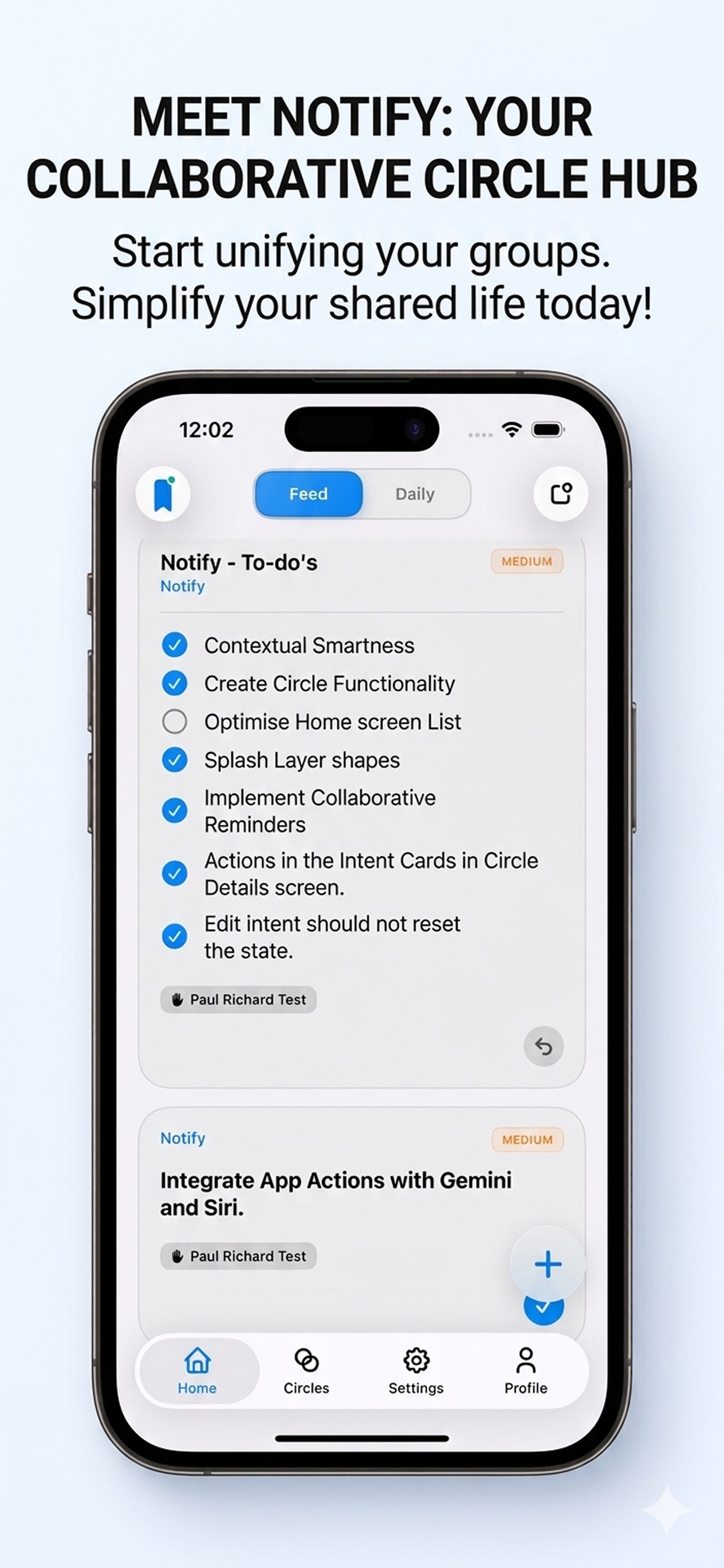 Screenshot 1 of Notify: Shared To-Do Reminders
