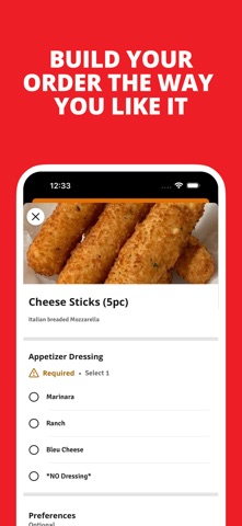Golden Flame Hot Wings App iPhone screenshot