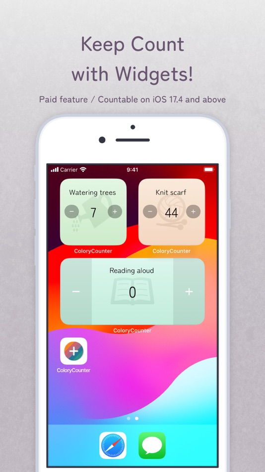 #2. Colory Tally Counter (iOS) 由: Hikari Mano