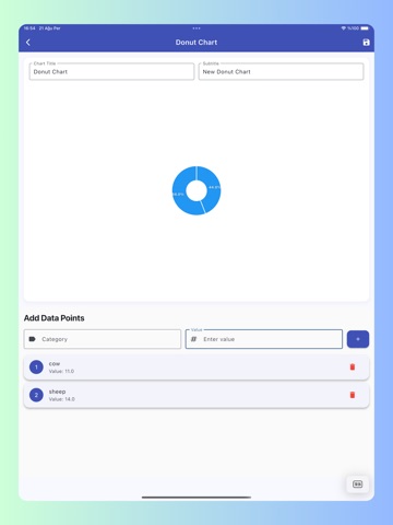 Chart Maker - Build Graphs iPad screenshot