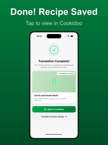 Cookidoo Recipe Translator iPad screenshot