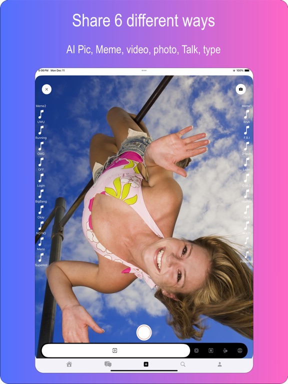 Phonoptic Ai Video Voice Chat iPad screenshot 1 - Photo & Video app