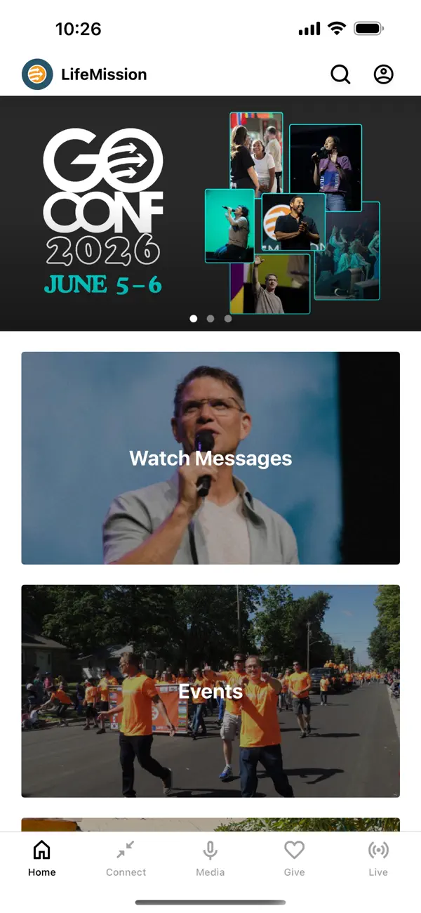 Screenshot #1 pour LifeMission Church