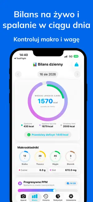 Moja Dieta: Licznik Kalorii AI screenshot 4