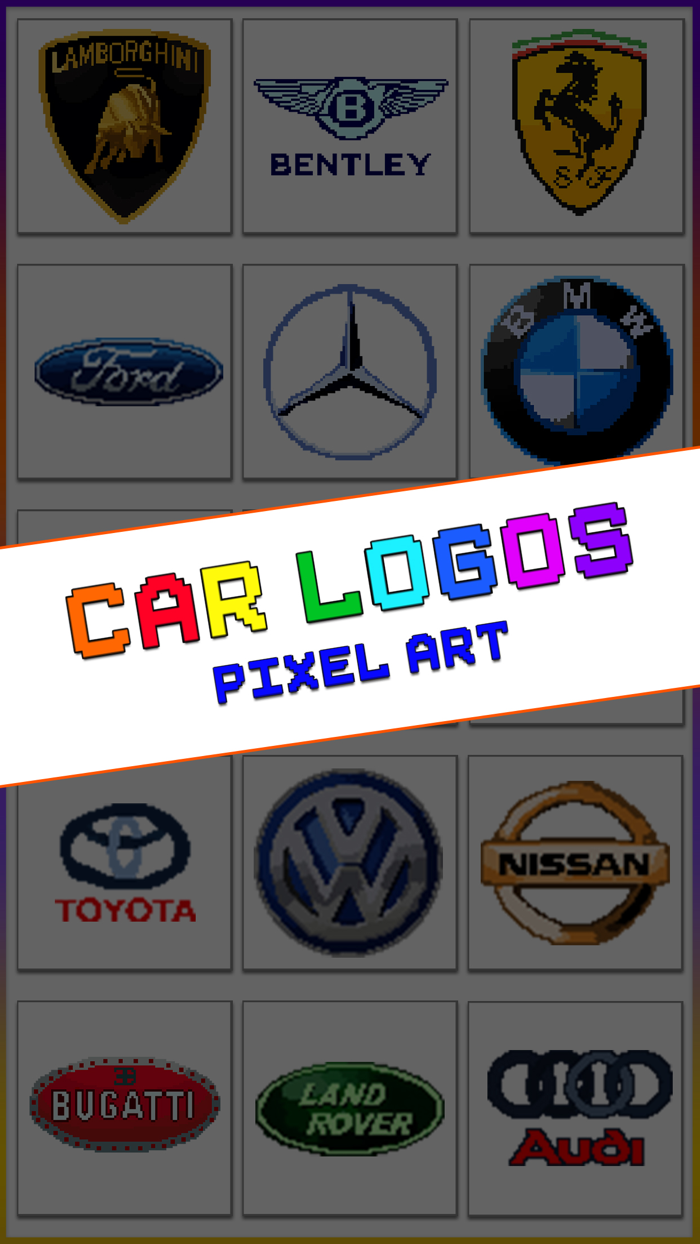 Car Logo Quiz Pixel Art