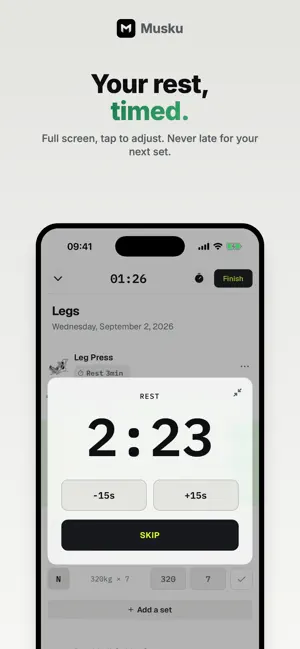 Musku - Workout Tracker screenshot 3
