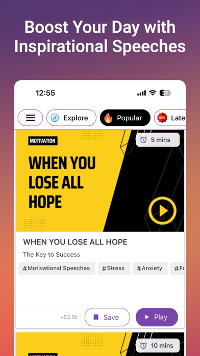 Motivational Quotes Daily+ Screenshot