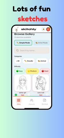 Skitchly: Learn to Draw Screenshot 1 of 3
