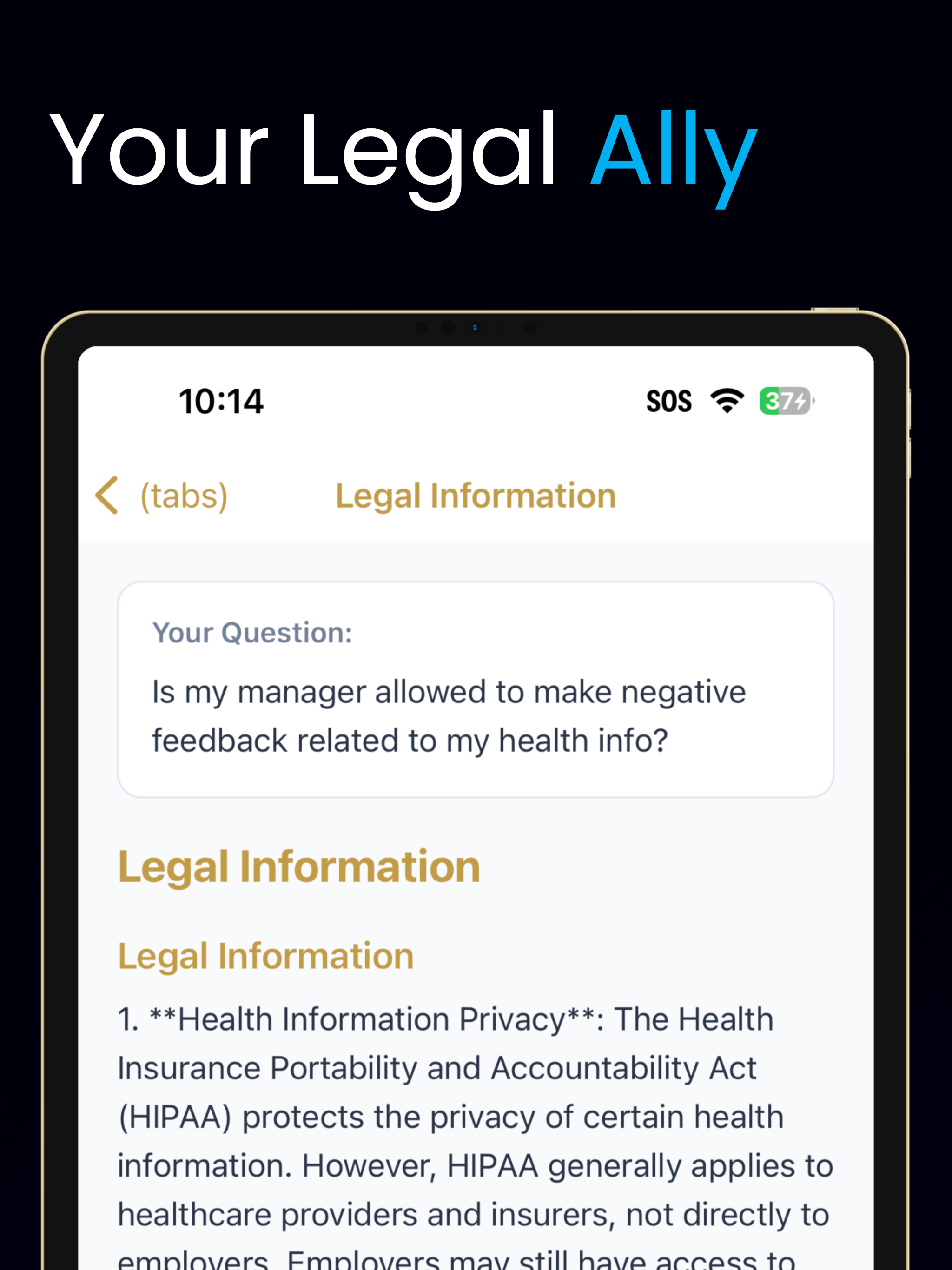 My AI Lawyer