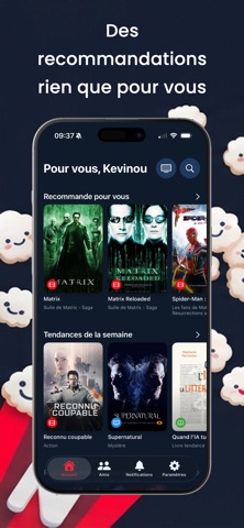 NextWatch: Films Séries Livres screenshot