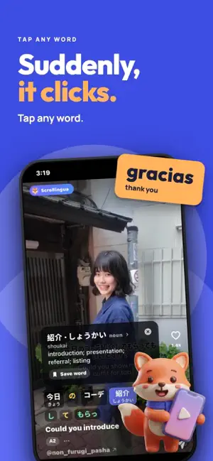 Scrollingua: Language Learning screenshot 2