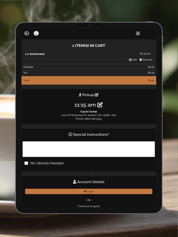 Cup & Crumb iPad screenshot
